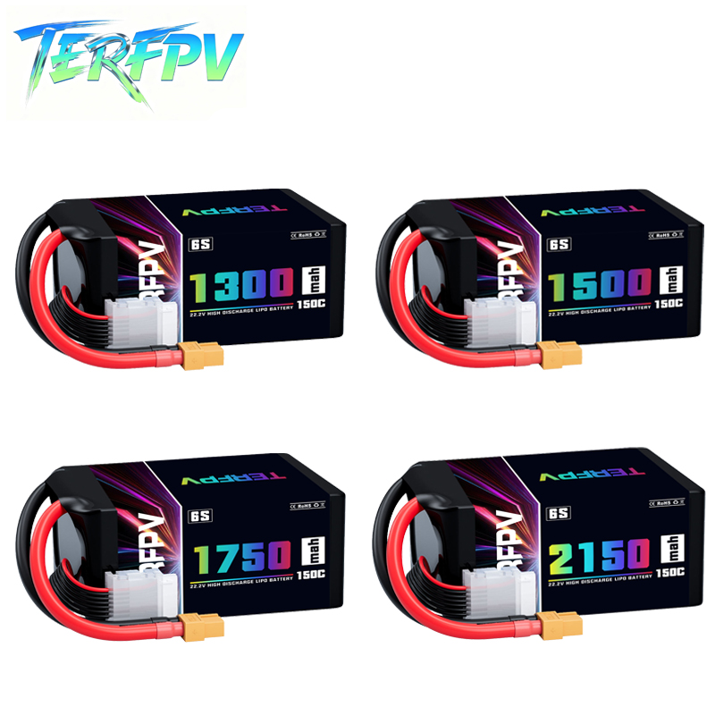 Drone Battery Lipo - Bateria Lipo TERFPV 6S 22.2V 1300/1500/1750/2150mAh