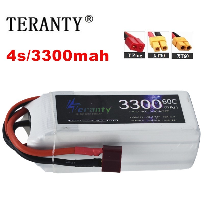 Drone Battery Lipo - Bateria recarregável lipo 4S 3300mah 60c
