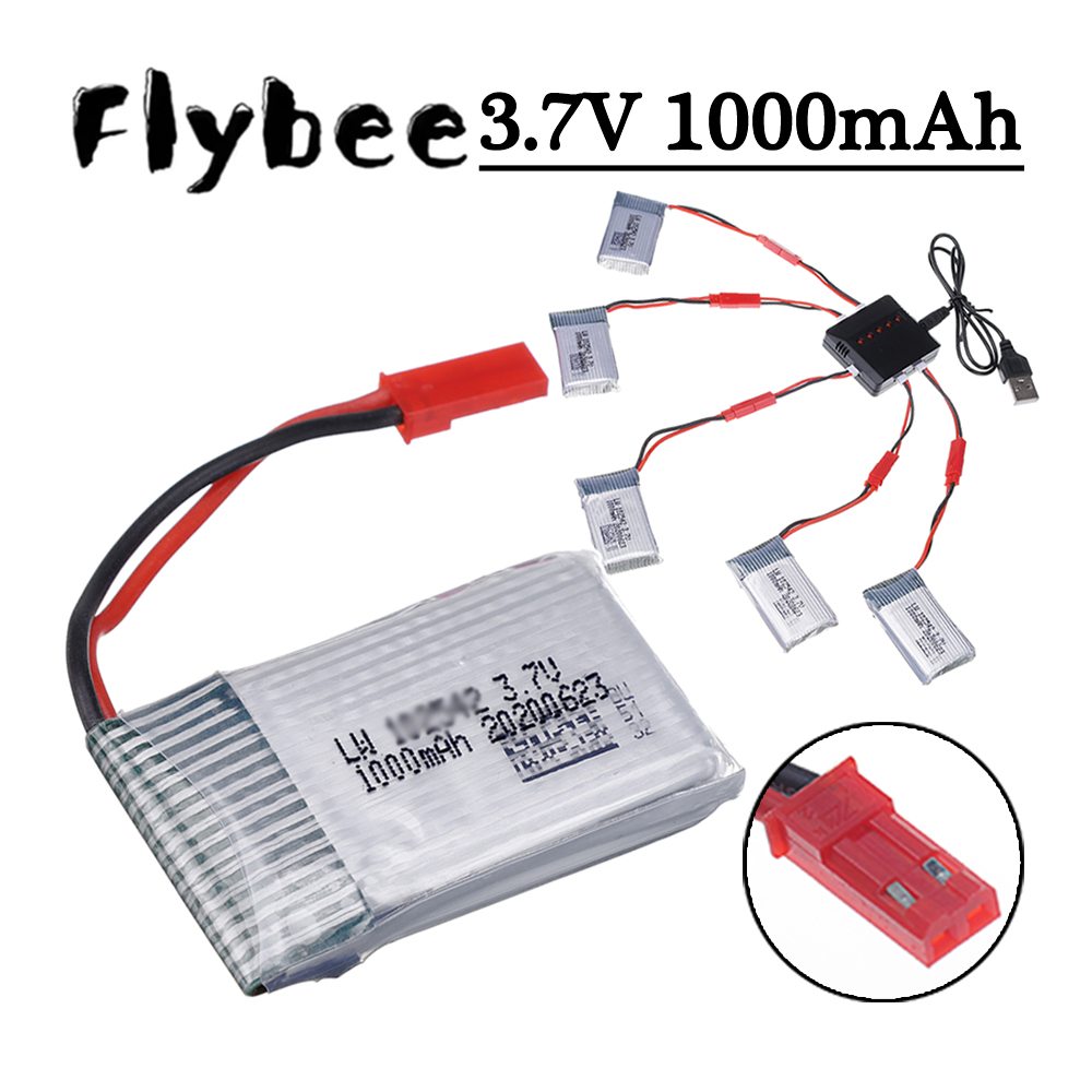 Drone Battery Charger - Bateria lipo e carregador 3.7v 1000mah