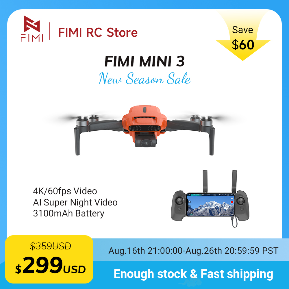 Drone Battery Smart - Drone FIMI MINI 3 com Câmera