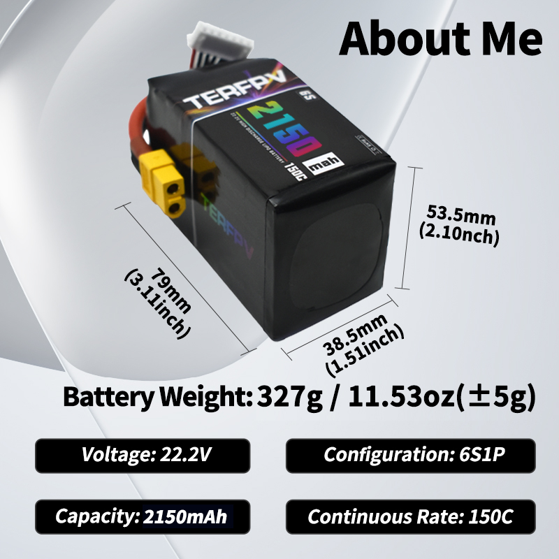 Bateria Lipo TERFPV 6S 22.2V 1 - Drone Battery Lipo avaliação e preço
