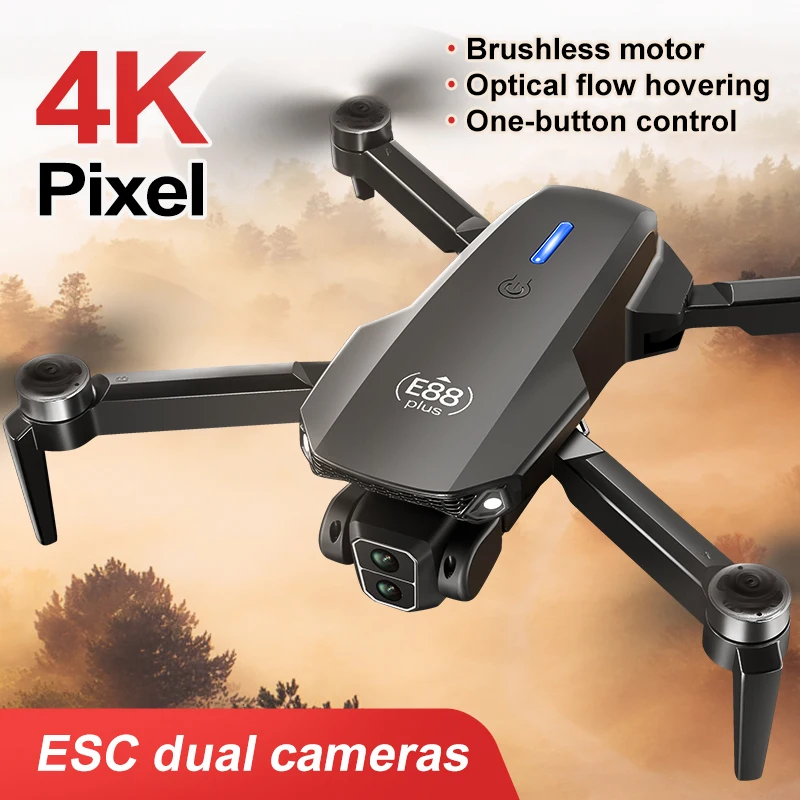 Novo drone quadricóptero E88 P - Drone Battery Case avaliação e preço