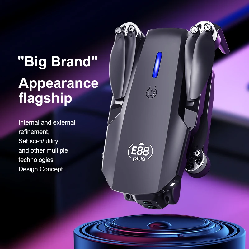 Novo drone quadricóptero E88 P - Drone Battery Case avaliação e preço