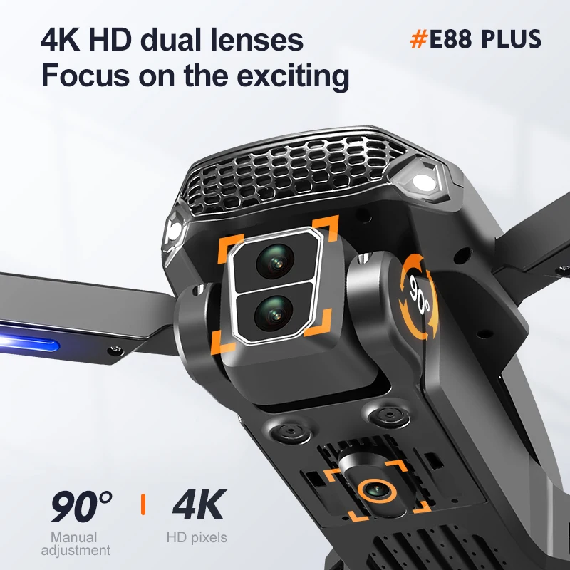 Novo drone quadricóptero E88 P - Drone Battery Case avaliação e preço