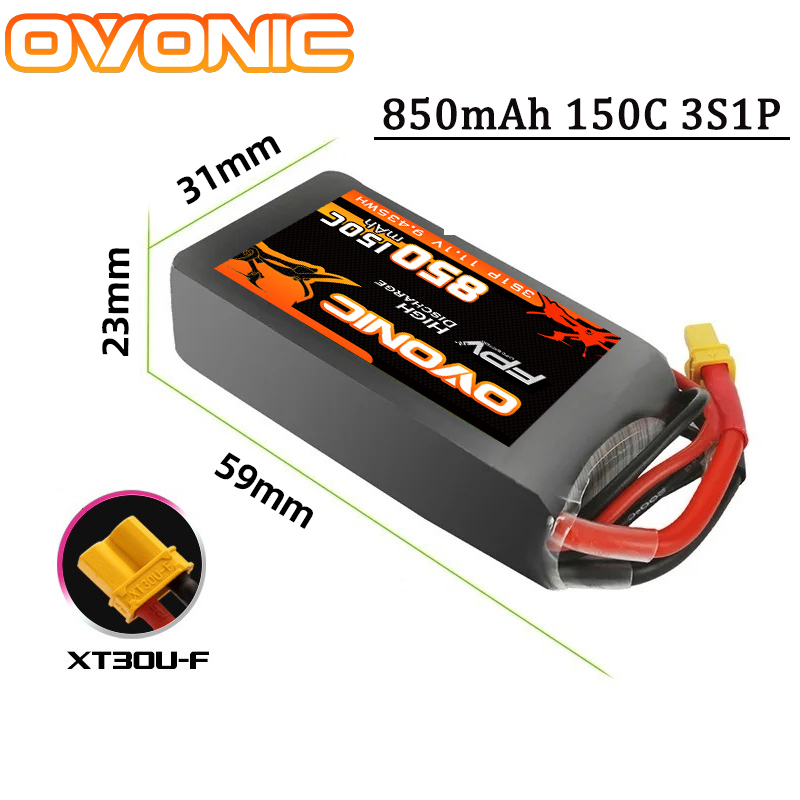 OVONIC 150C 850mAh Lipo Bateri - Drone Battery 6S avaliação e preço