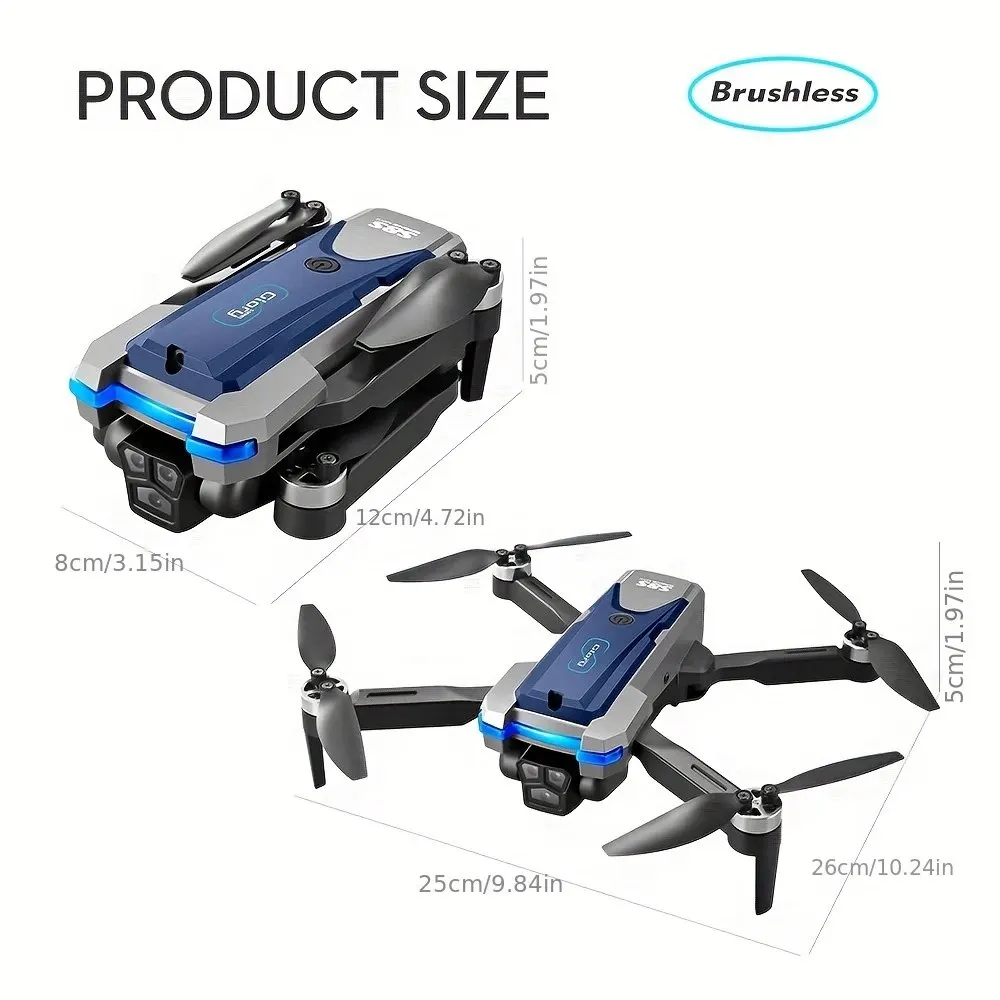 Dobrável RC S8S GPS Drone, 5G  - Drone Battery Case avaliação e preço